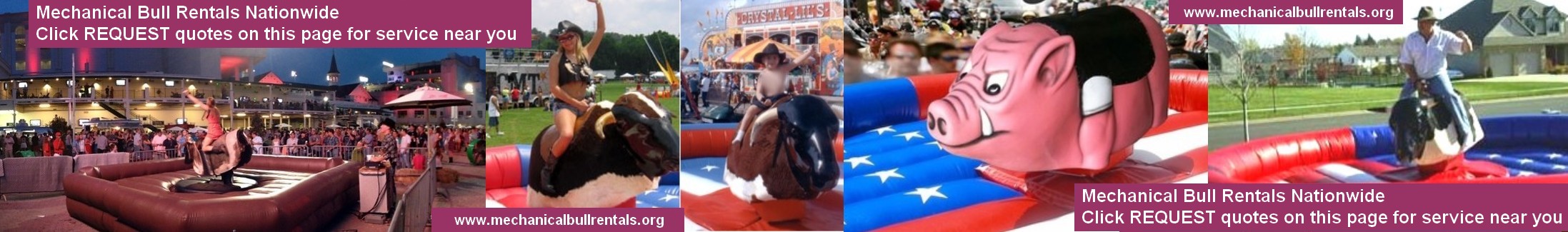 Mechanical Bull Rentals    near you. Free referrals to local mechanical bull companies LOGO